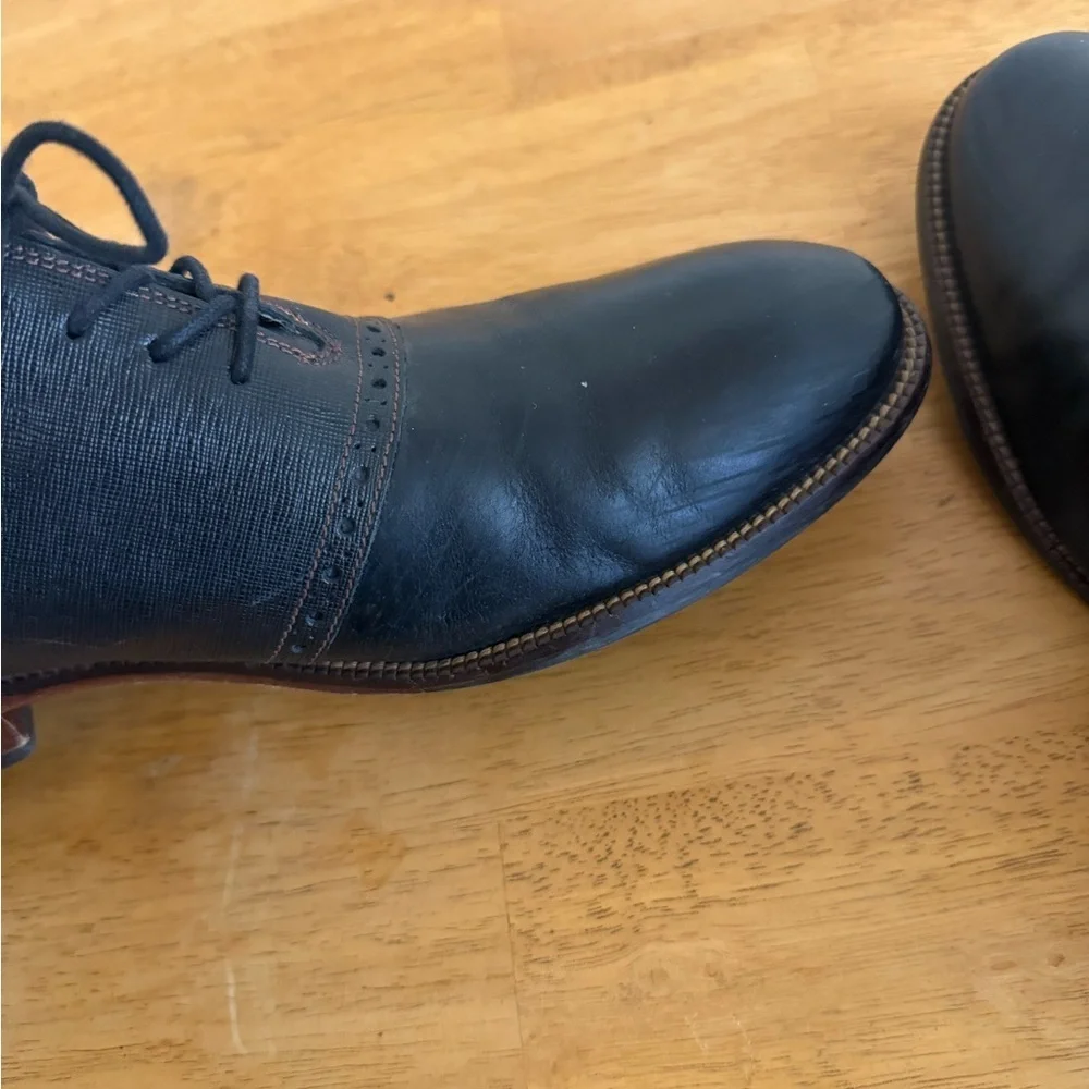 Cole Haan Williams Casual Saddle Men's Size 8.5 Black Lace up Oxfords C14389